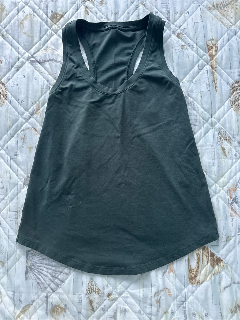 Lululemon Women’s Racerback Tank Top Green No Size Measures Sz 2/4